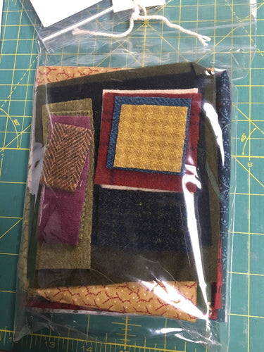 Snugg-let wool applique on fabric mini full kit