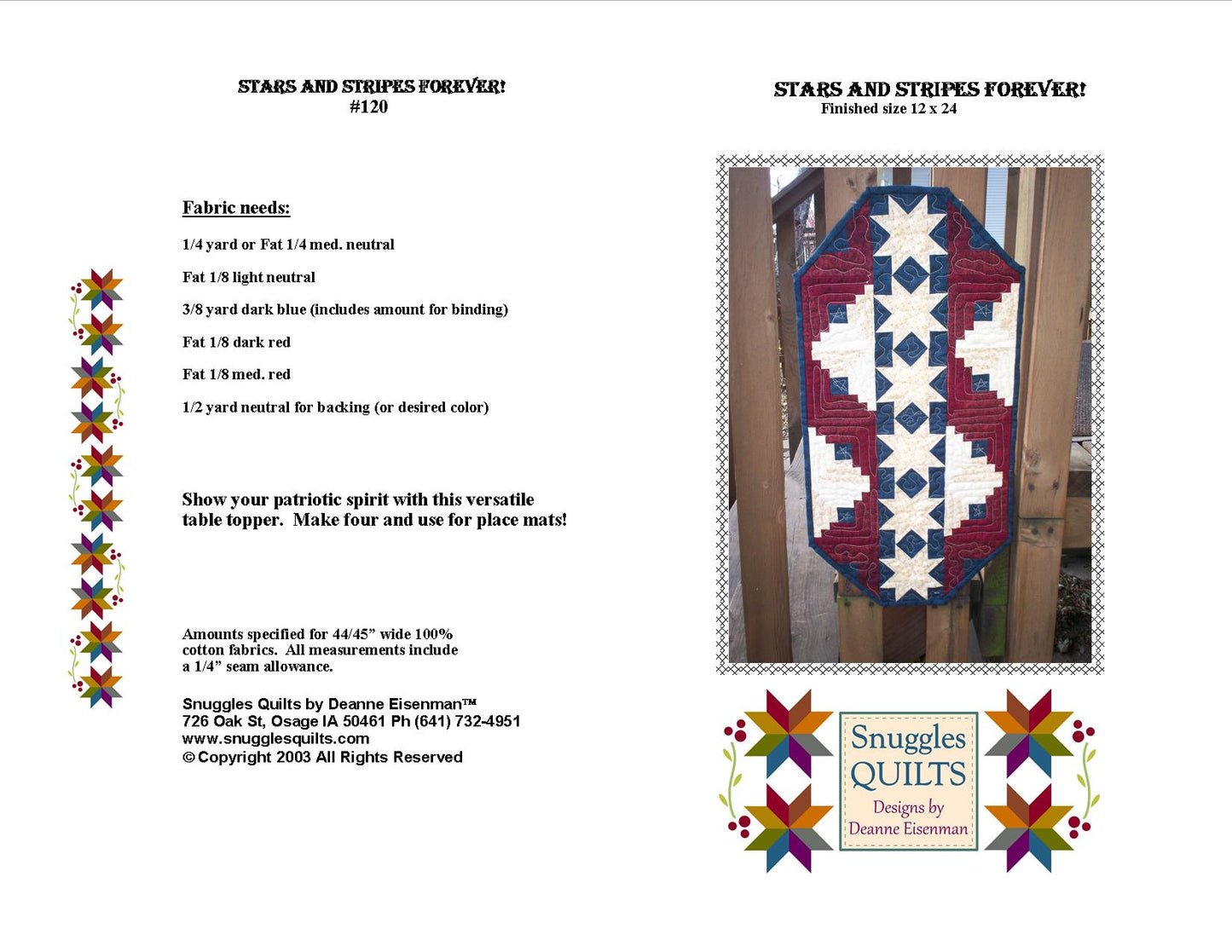 patriotic quilt pattern red white and blue