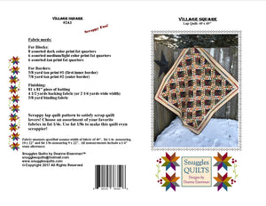 Scrappy lap quilt pattern designed by Deanne Eisenman for Snuggles Quilts