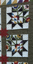 Load image into Gallery viewer, scrappy wall hanging quilt pattern with fabric applique